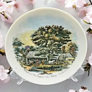 Currier & Ives decorative plate - Autumn in New England Cider Making